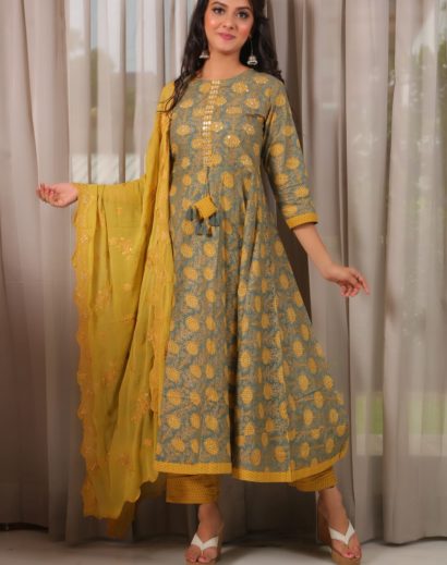 Cotton Anarkali Suit