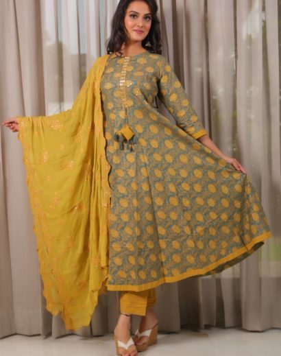 Cotton Anarkali Suit