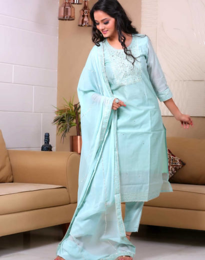 Chanderi Silk suit