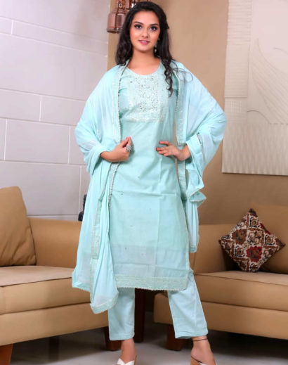 Chanderi Silk suit