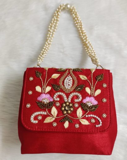 Red Decorative Party Handbag