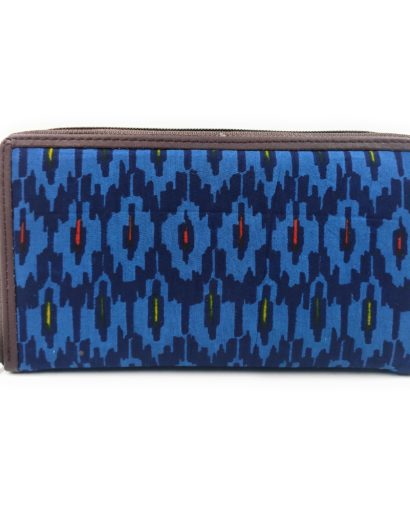 Blue Printed Women Wallet