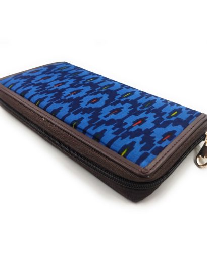 Blue Printed Women Wallet